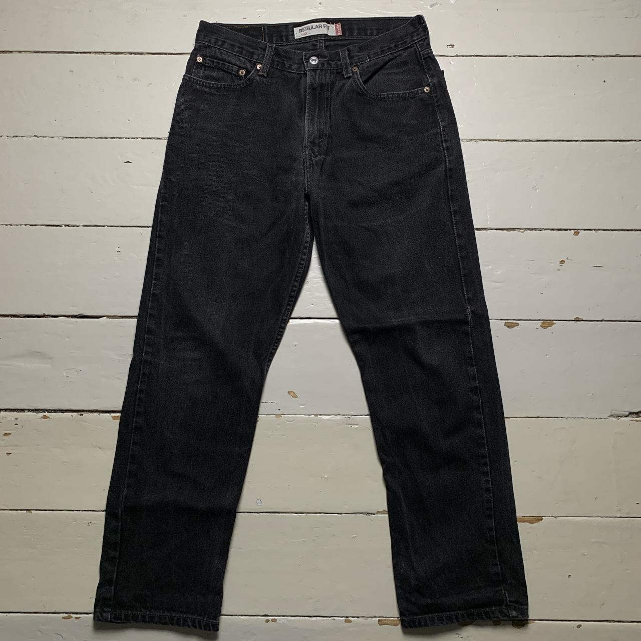 Levis 505 Black Straight Jeans