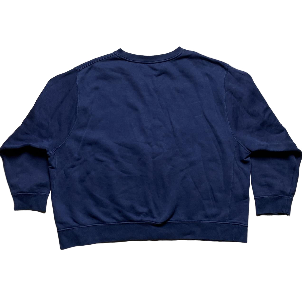 Nike Big Swoosh Navy and Multi Colour Baggy Jumper (2XL)