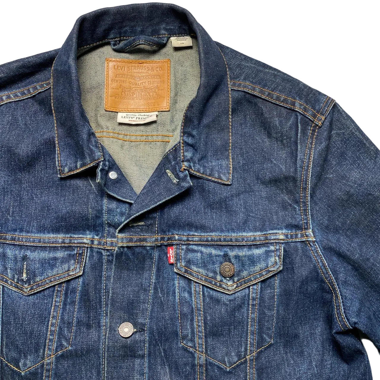 Levis Dark Navy Denim Jacket (L)