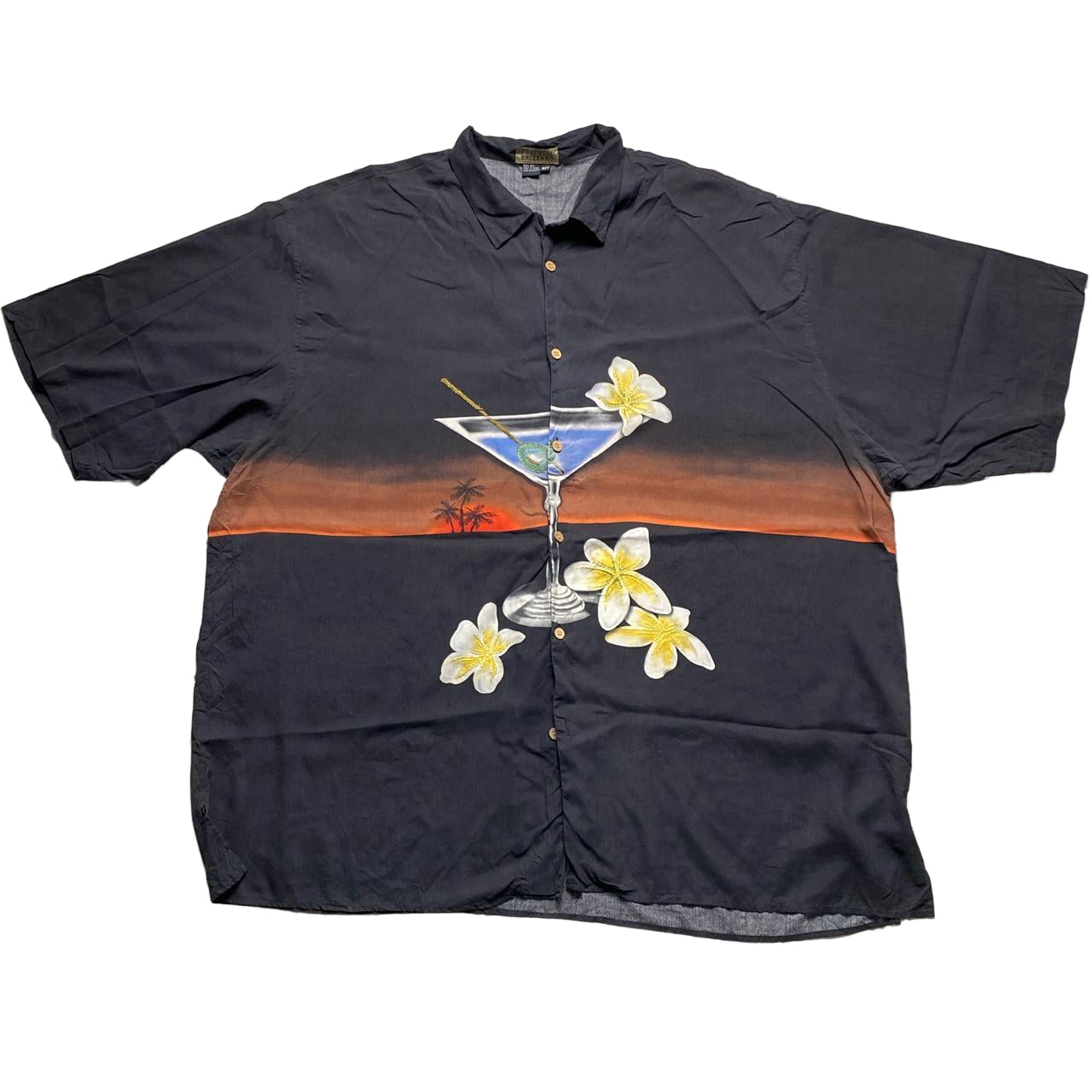 Fratelli Balzzano Martini Vintage 90’s Big Short Sleeve Shirt (2XL)
