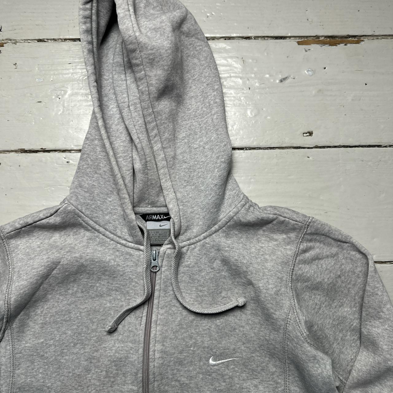 Nike Air Max Vintage Grey and White Swoosh Hoodie