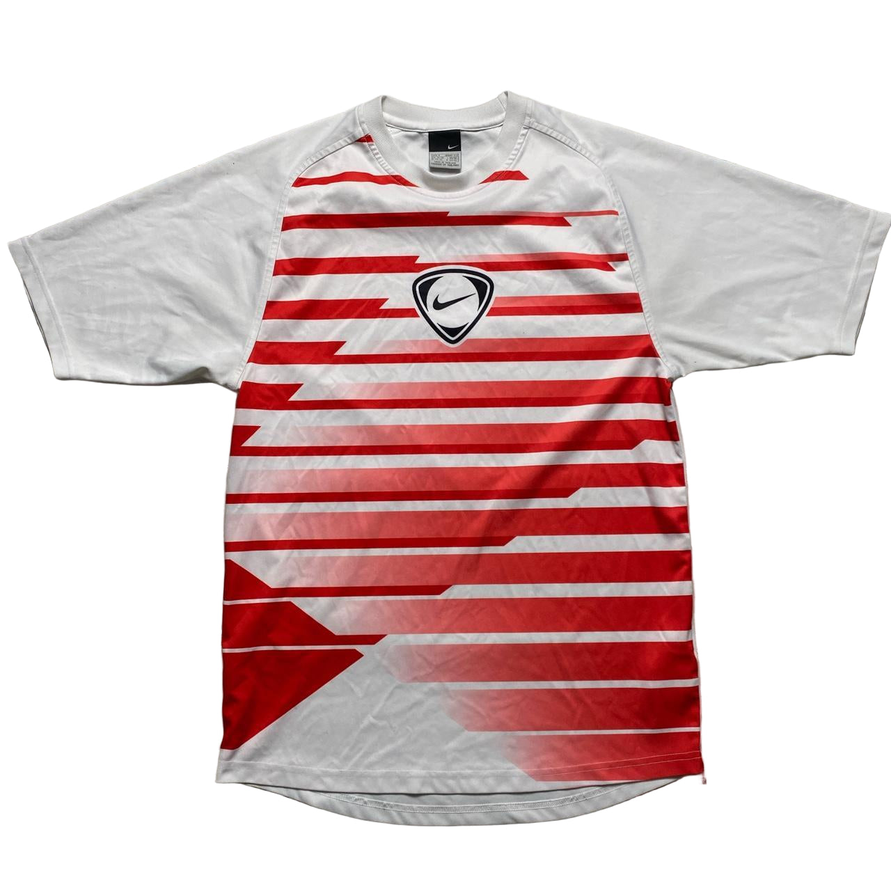 Nike Football Vintage Red and White T Shirt (S)