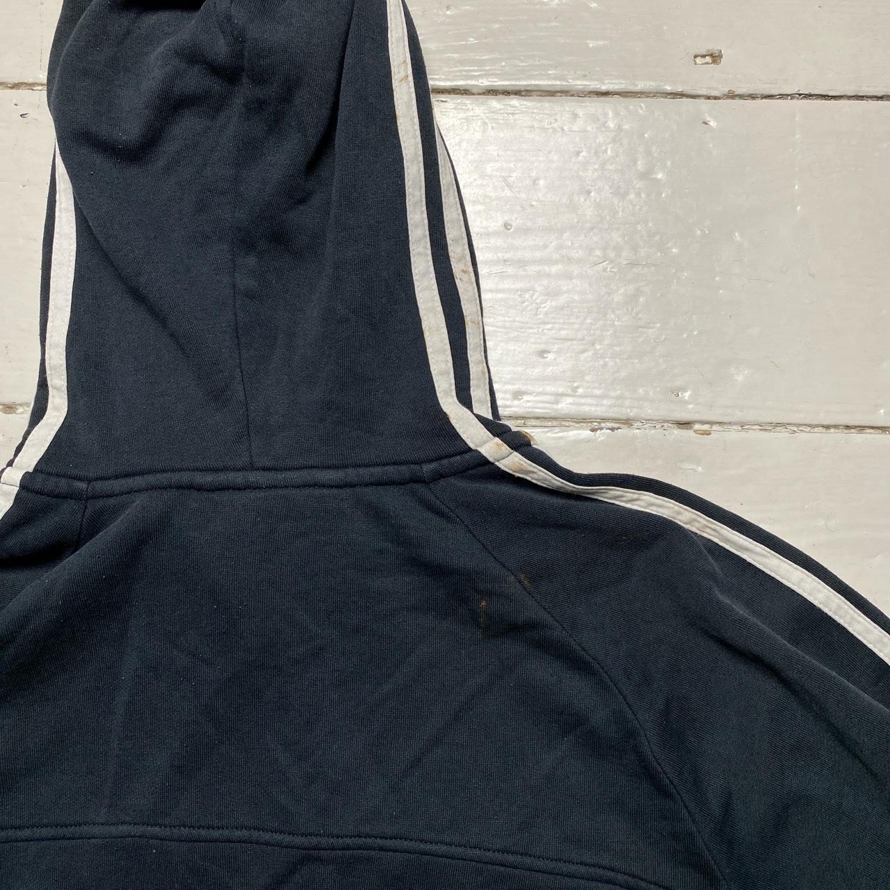 Adidas Performance Essentials Black and White Hoodie