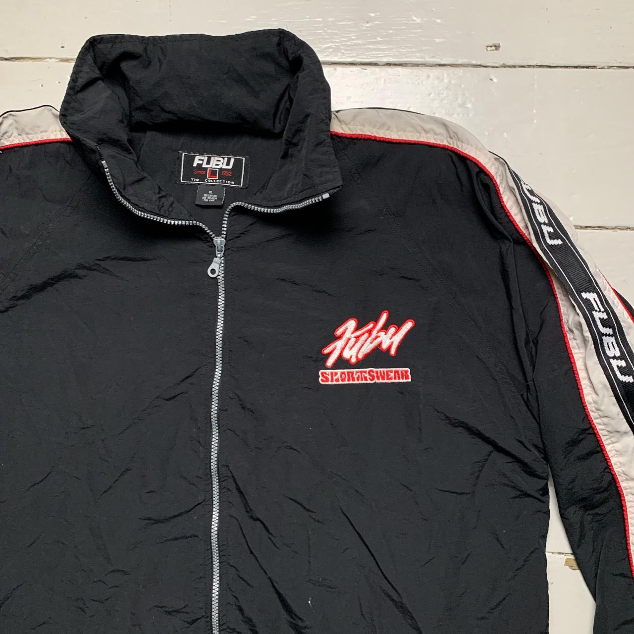 Fubu Sports Vintage Jacket Black White Red
