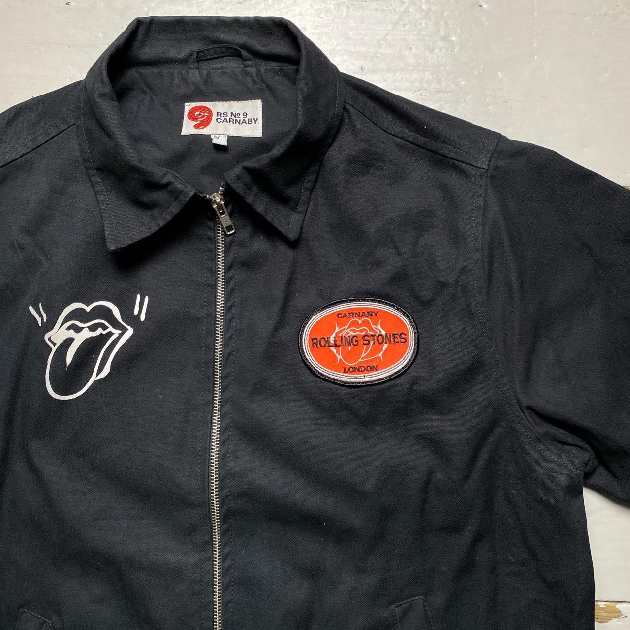 Rolling Stones London Carnaby Black Bomber Jacket