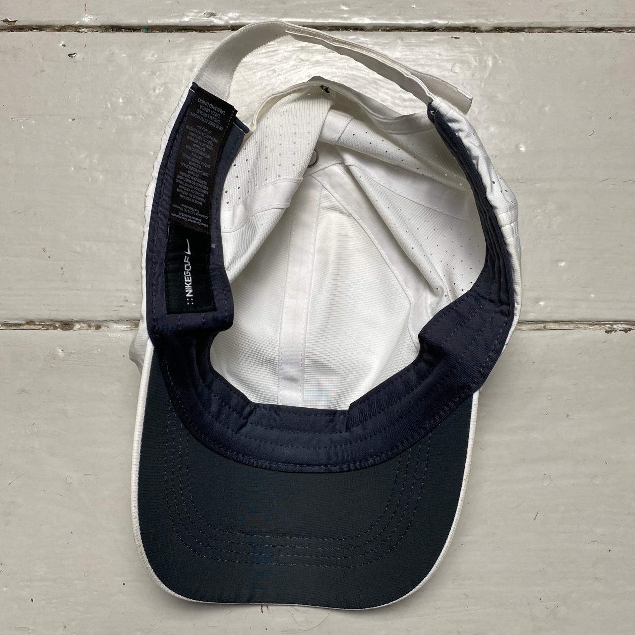 Nike Golf White and Black Swoosh Cap