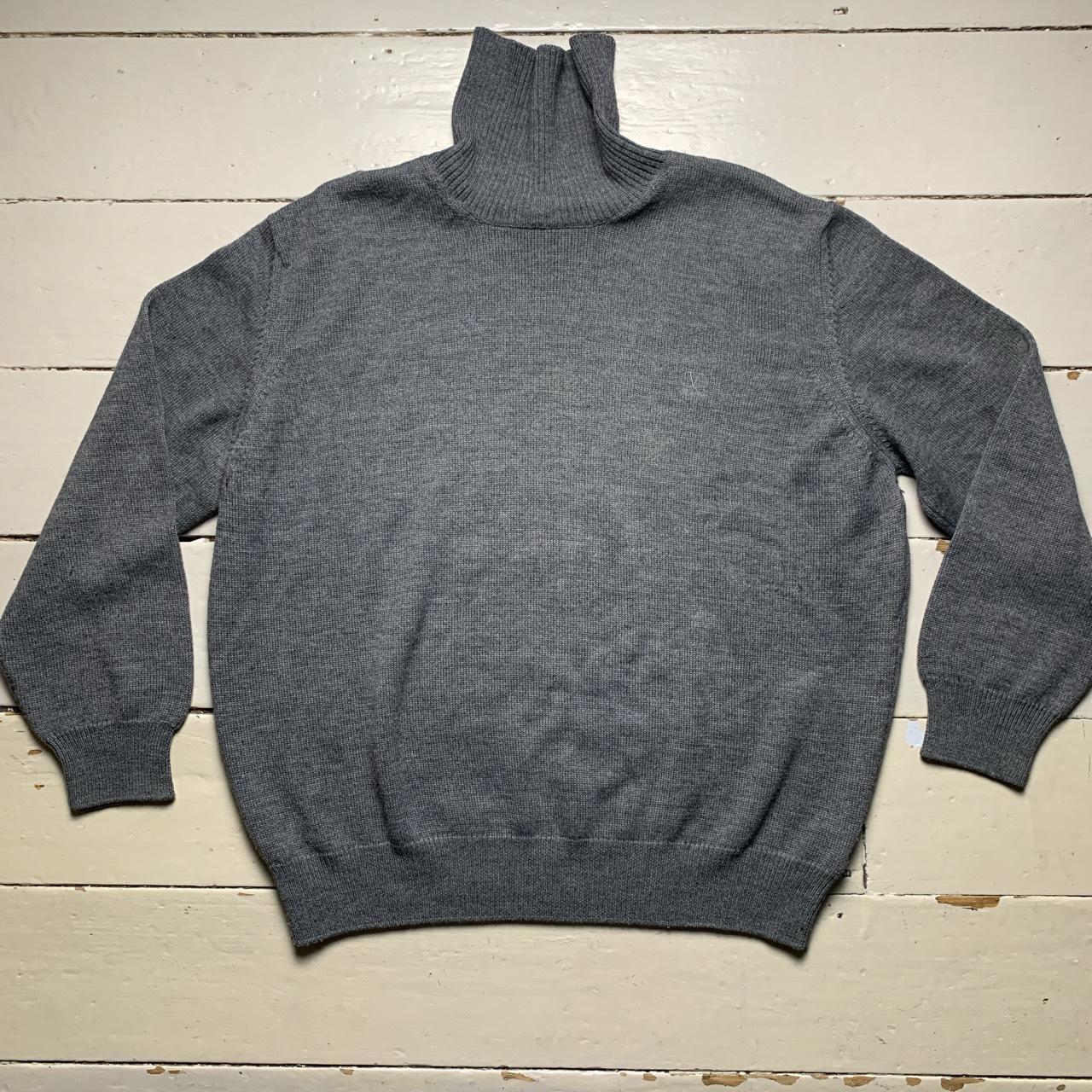 Valentino Jeans Vintage Grey Knitted Turtleneck Jumper