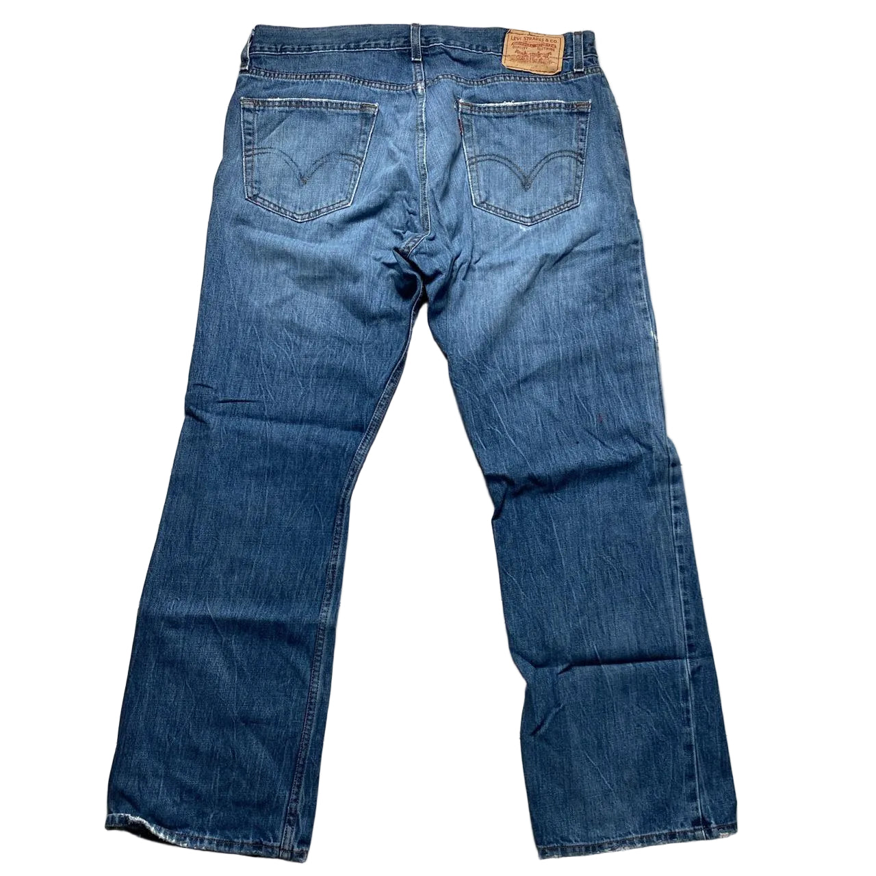 Levis 514 Slim Straight Distressed Jeans (36W)