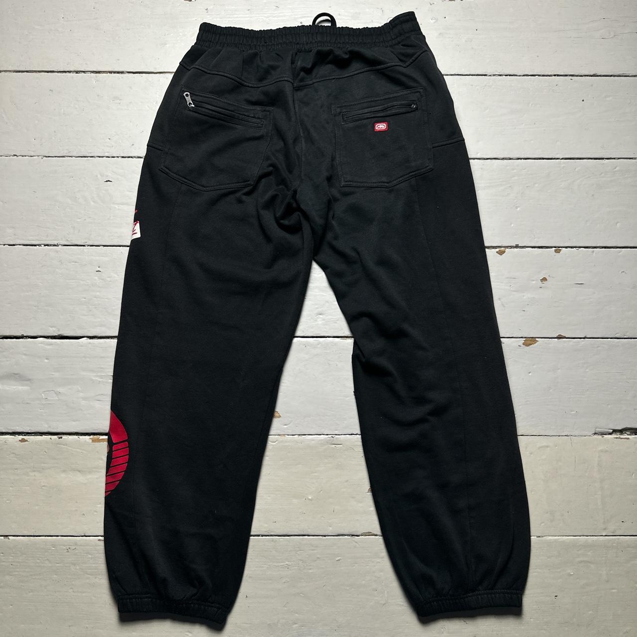 Ecko UnLTD Black White and Red Joggers