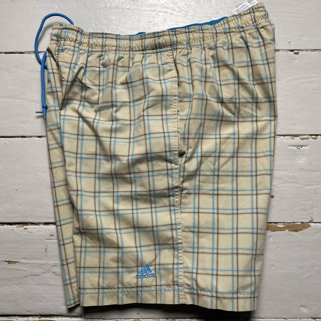Adidas Vintage Checked Shell Swim Shorts