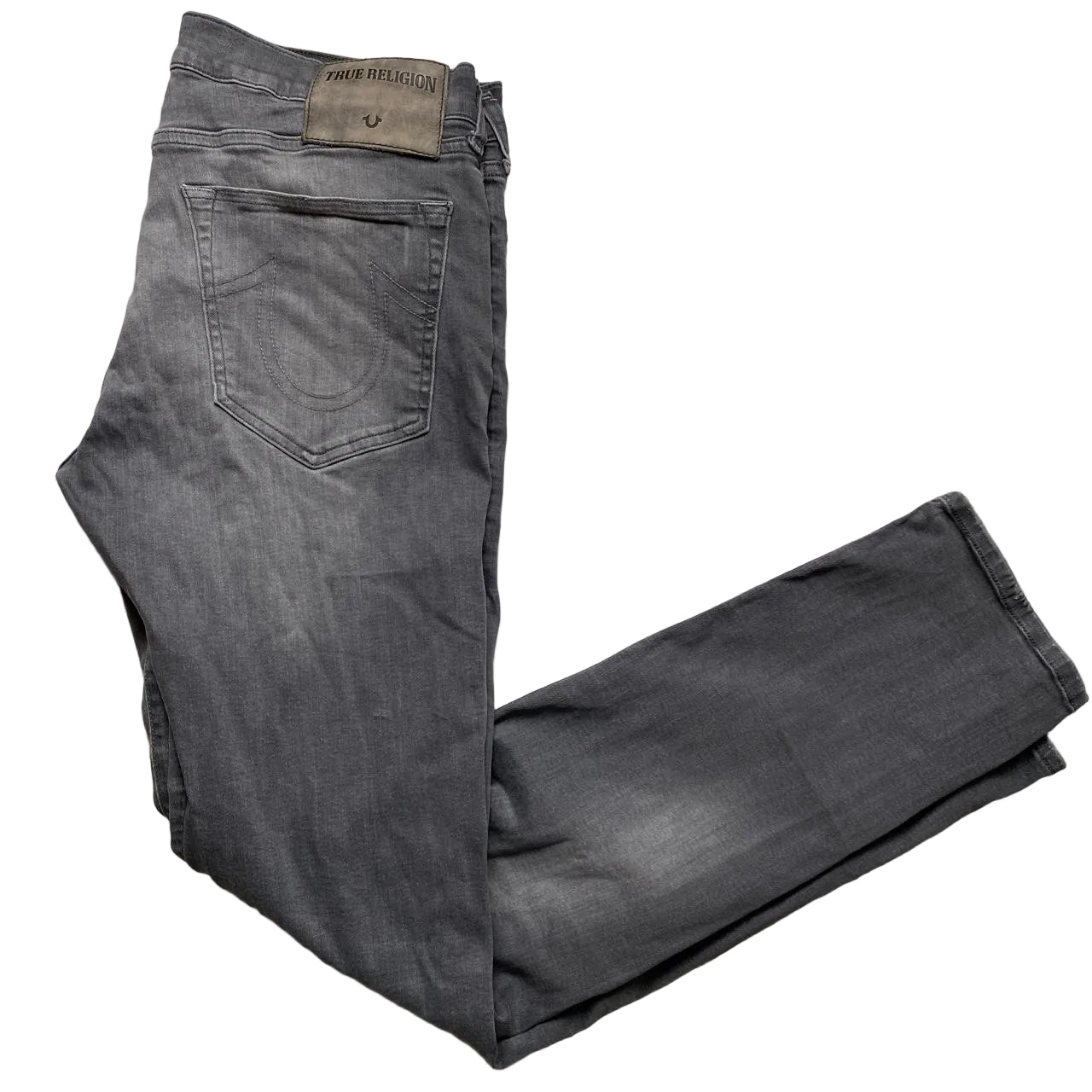 True Religion Rocco Grey Stitch Jeans (34W)