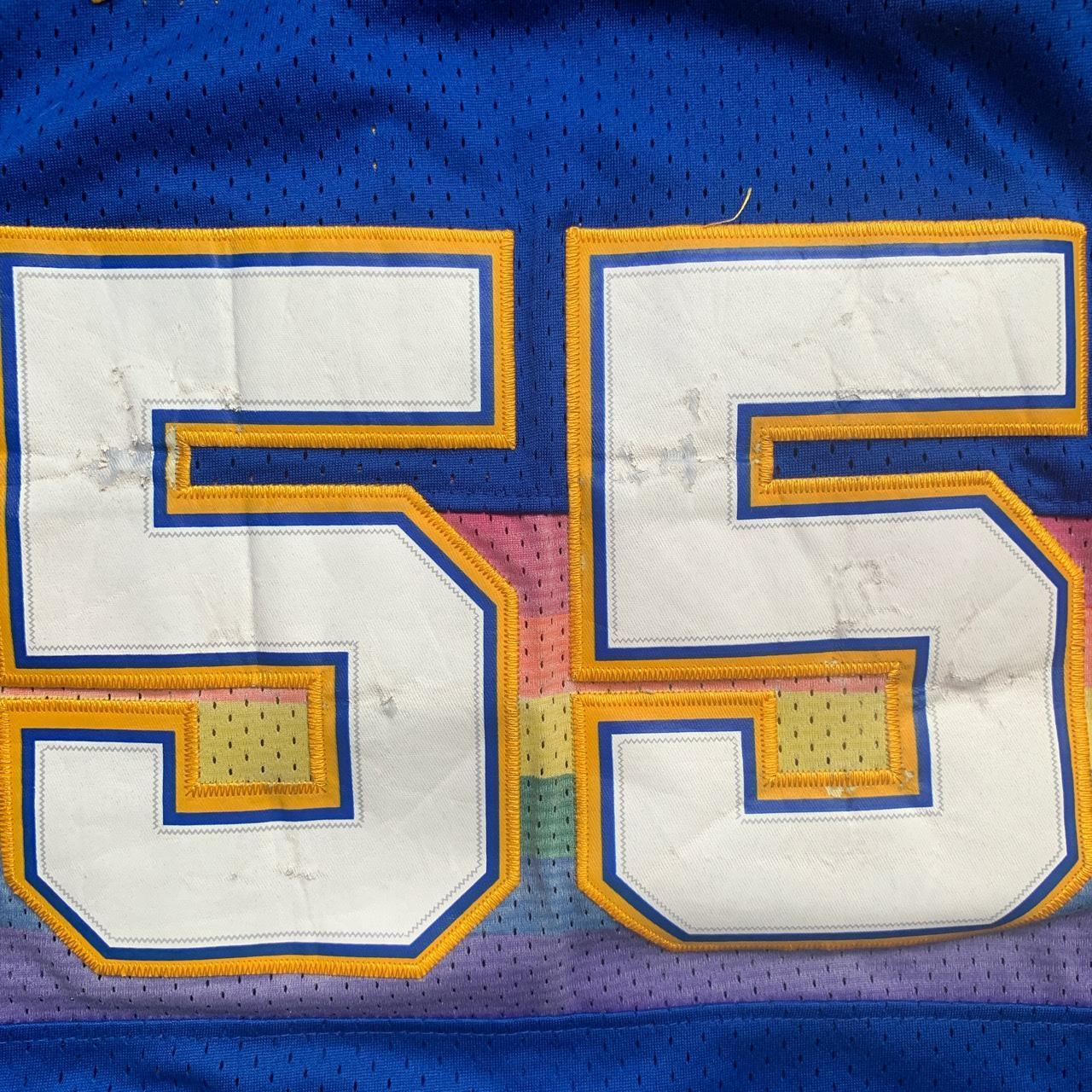 Denver Nuggets Adidas Vintage NBA Basketball Vest Jersey Mutombo (2XL)