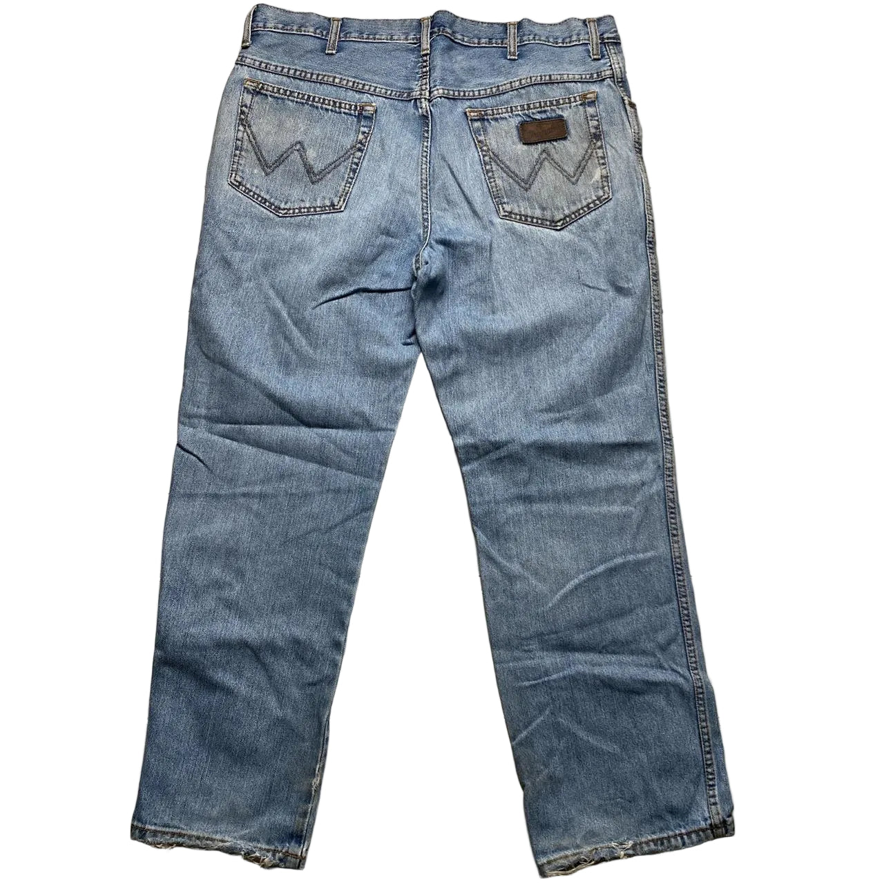 Wrangler Distressed Light Blue Jeans (36W)