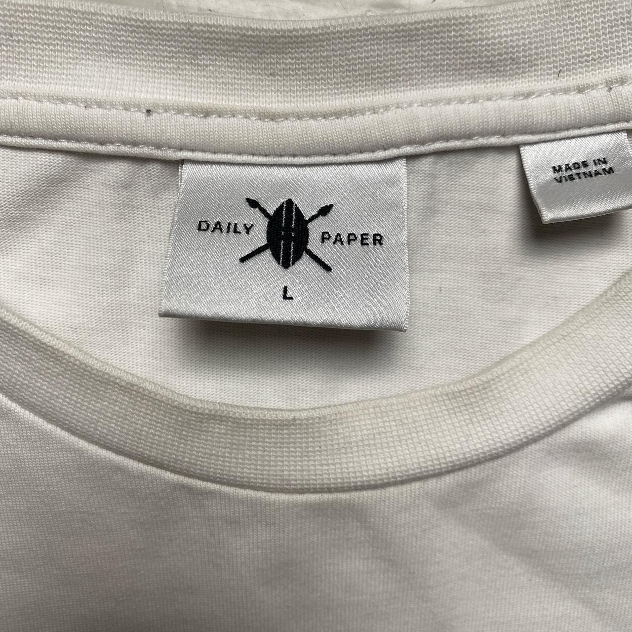 Daily Paper White and Green T Shirt