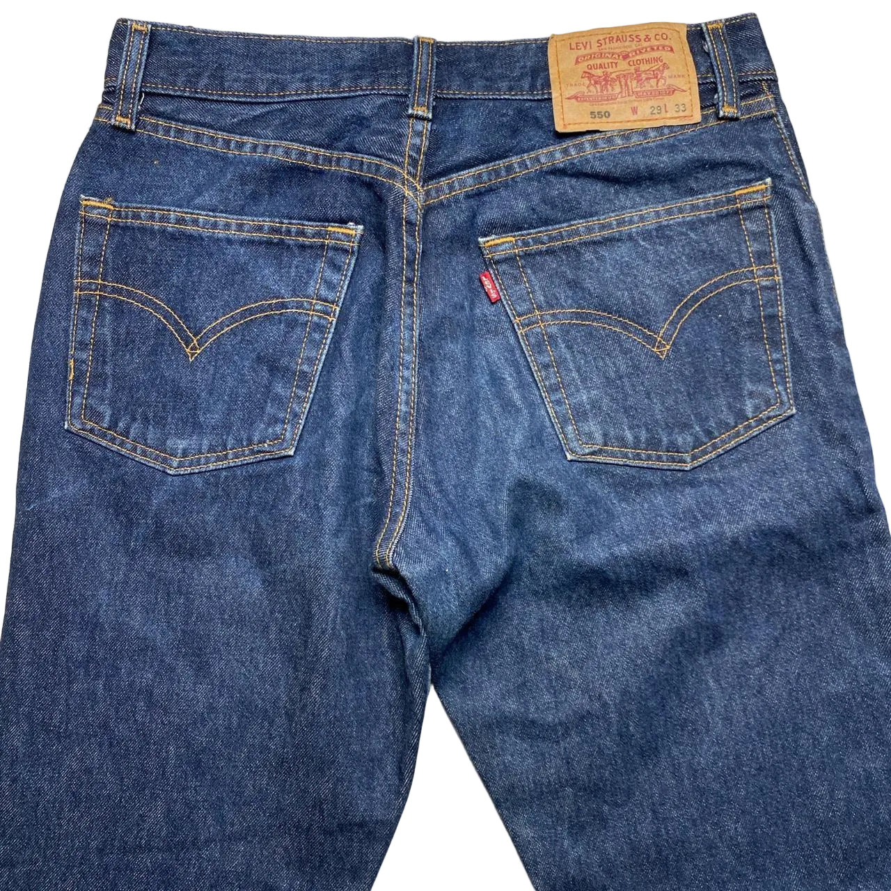 Levis 550 Dark Navy Baggy Jeans (29W)