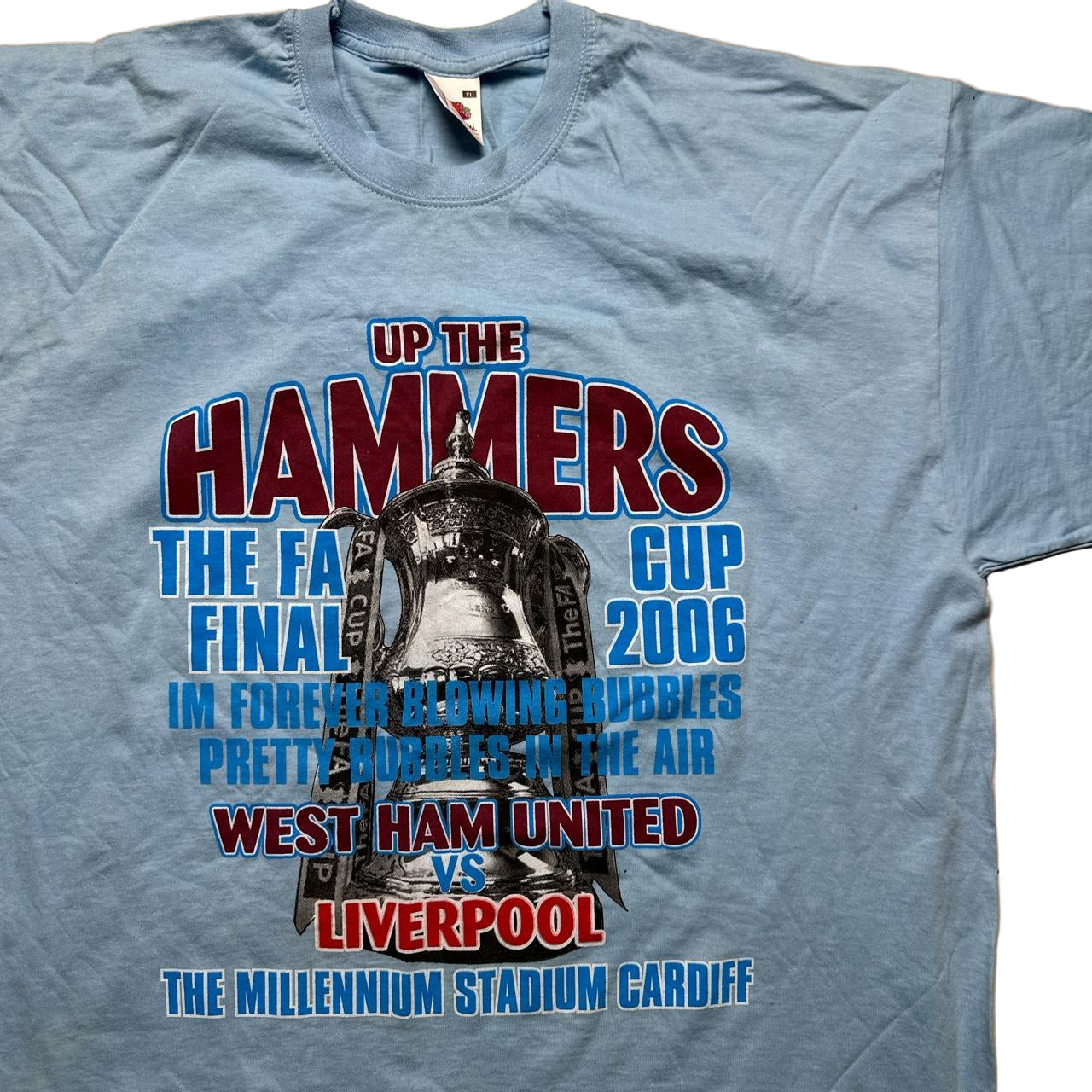 West Ham FA Cup Final 2006 Football Vintage T Shirt (XL)
