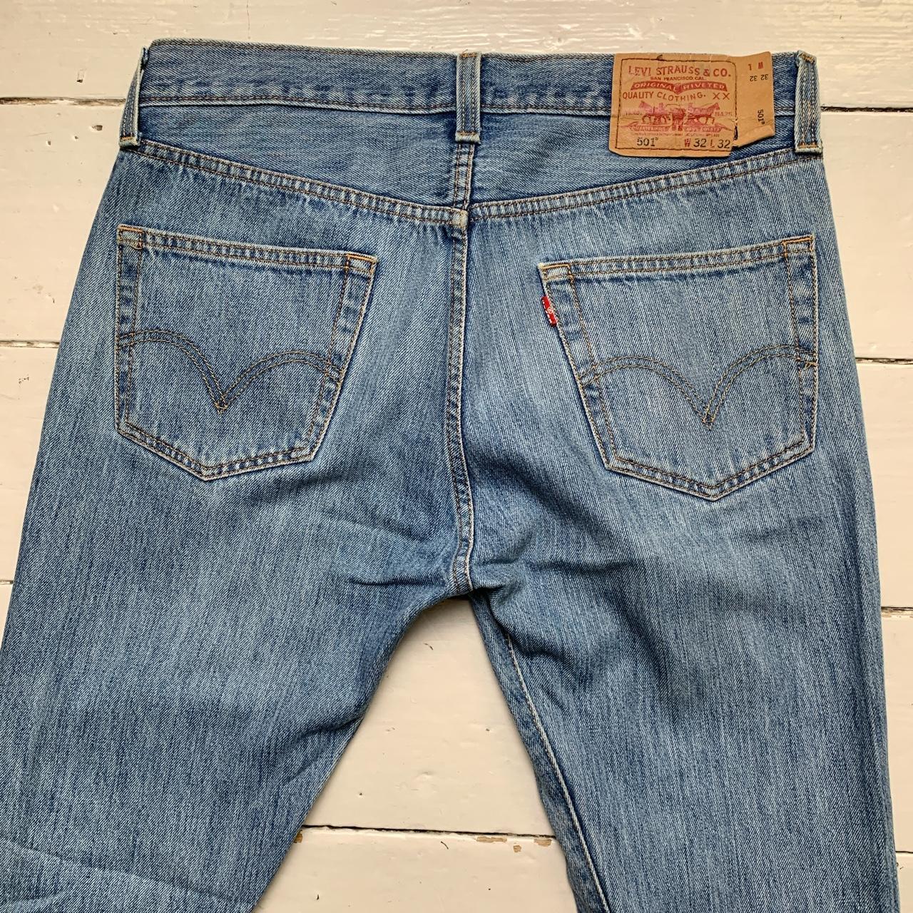 Levis 501 Light Blue Jeans