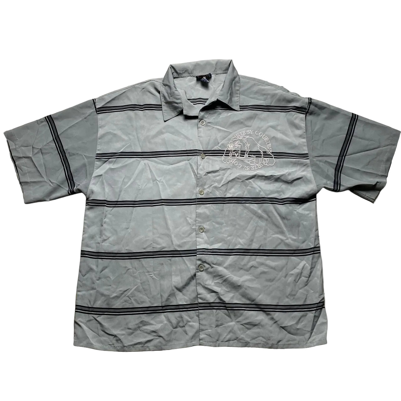 Base Camp Courtesy Bulldog Embroidery 90’s Shirt (2XL)