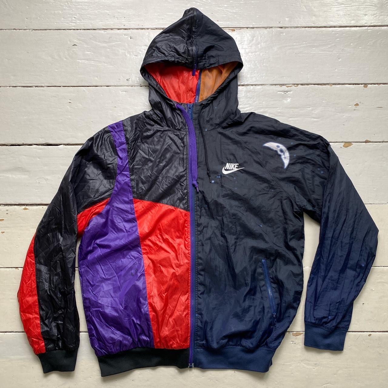 Black and red windbreaker nike best sale