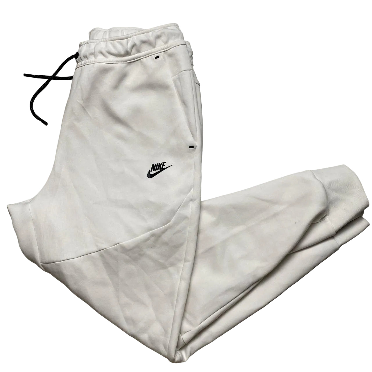 Nike Tech Fleece New Season Pure White Jogger Bottoms (L)