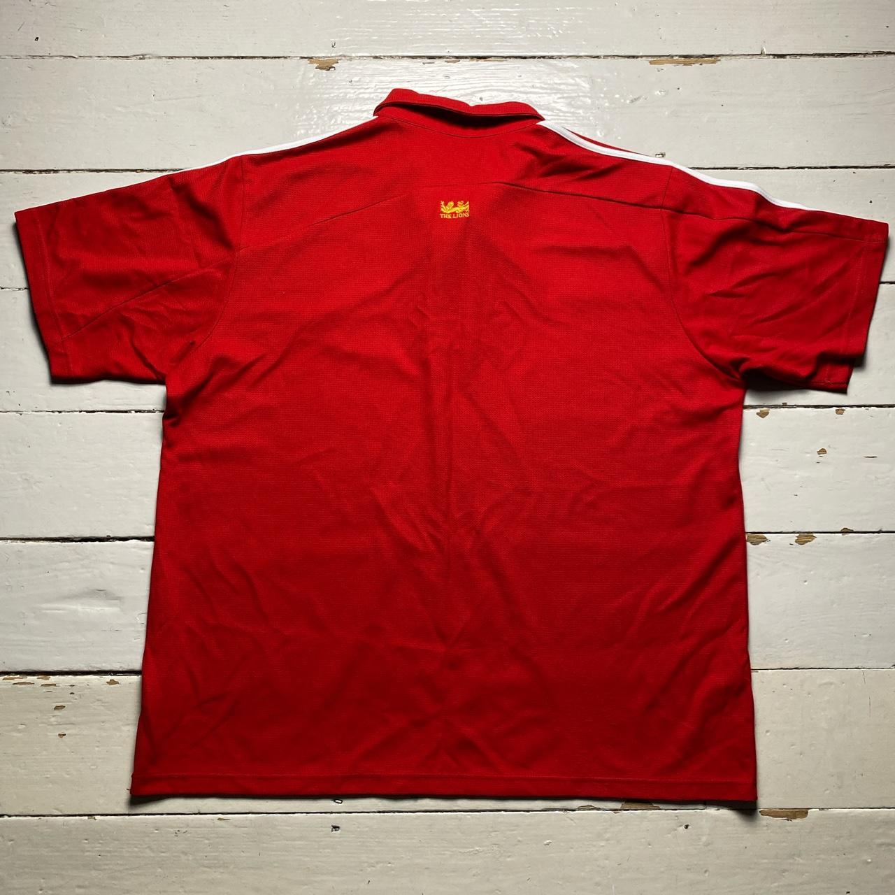 Adidas The Lions Rugby Polo Shirt Red