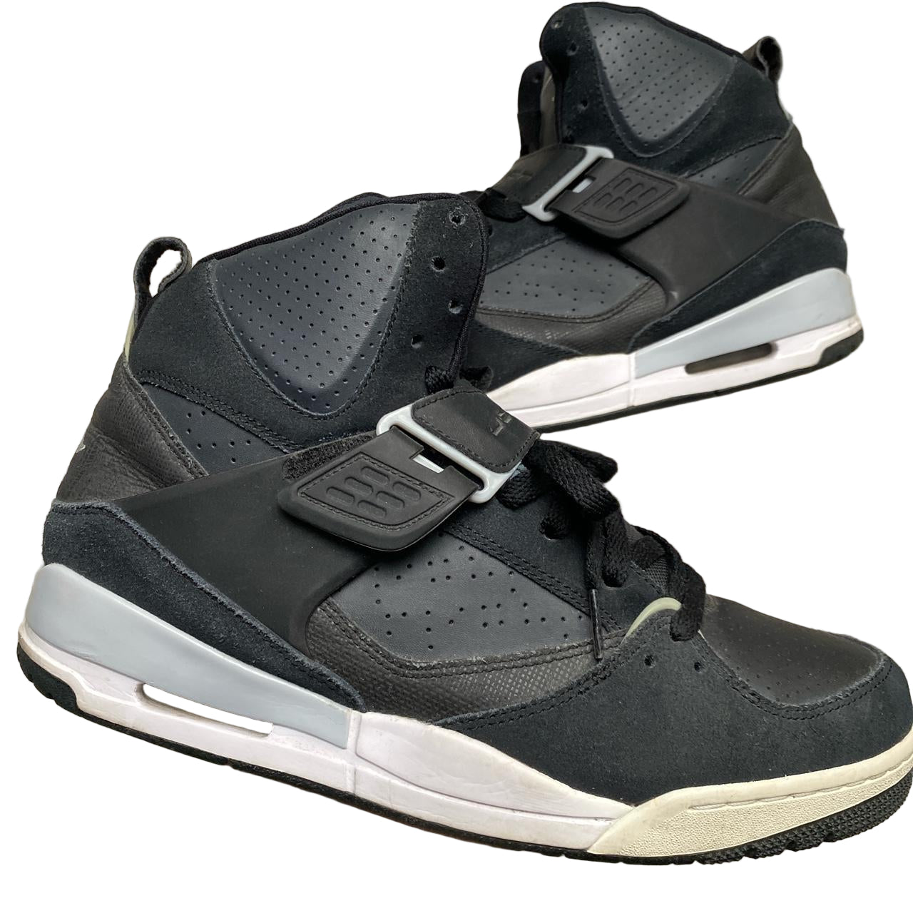 Jordan Flight Black Grey and White (UK 10)