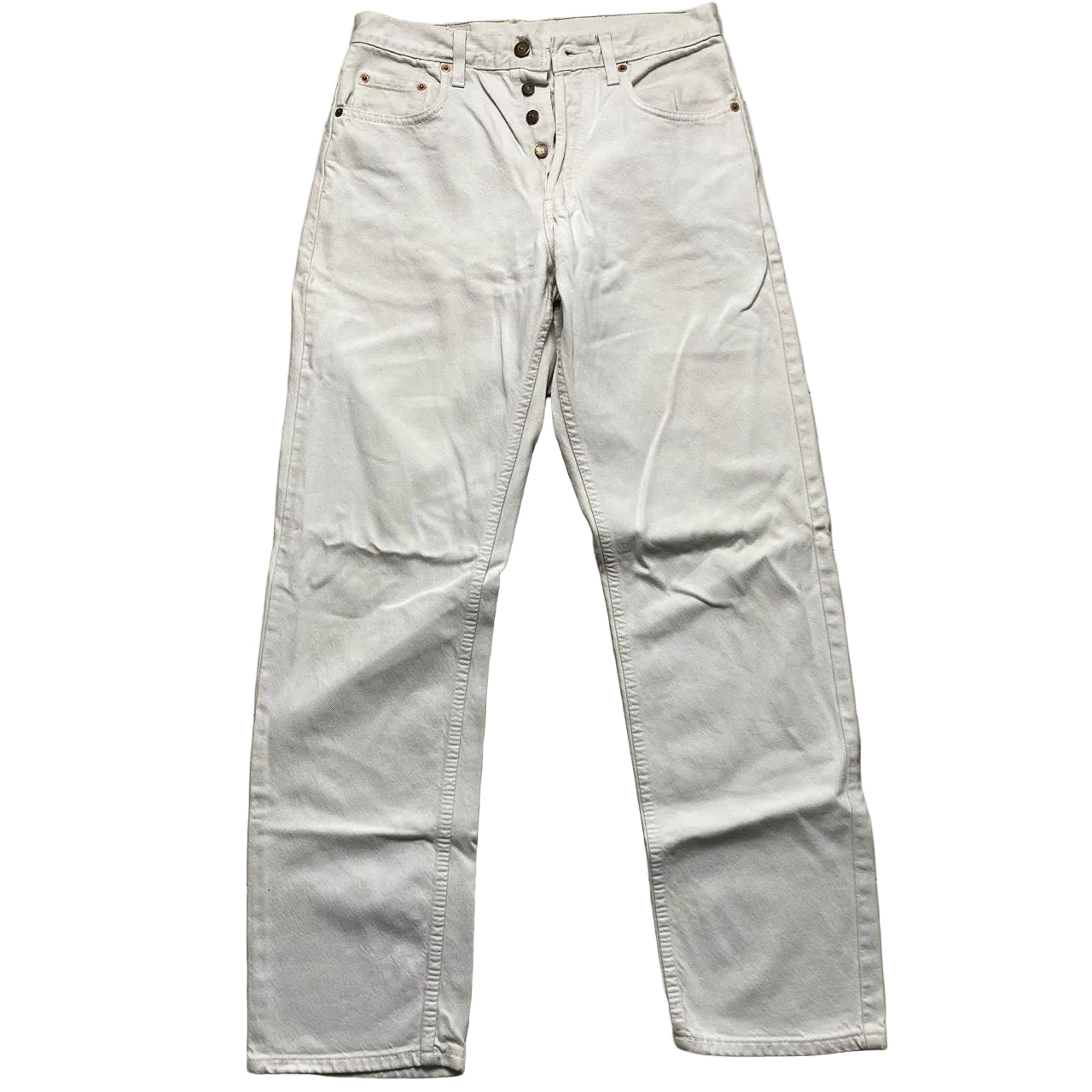 Levis 618 02 Vintage White Orange Tab Jeans (30W)