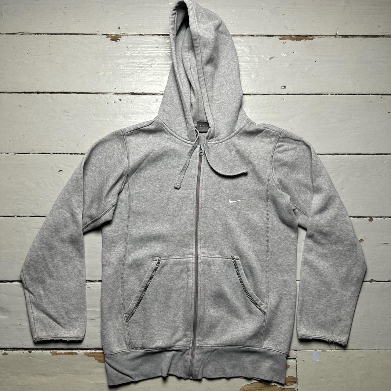 Nike Air Max Vintage Grey and White Swoosh Hoodie