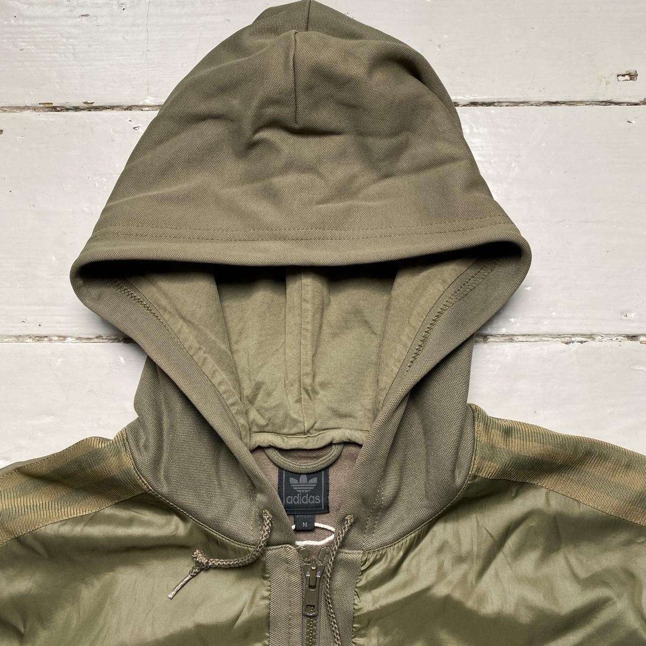Adidas Team Khaki Olive Hooded Tracksuit Jacket