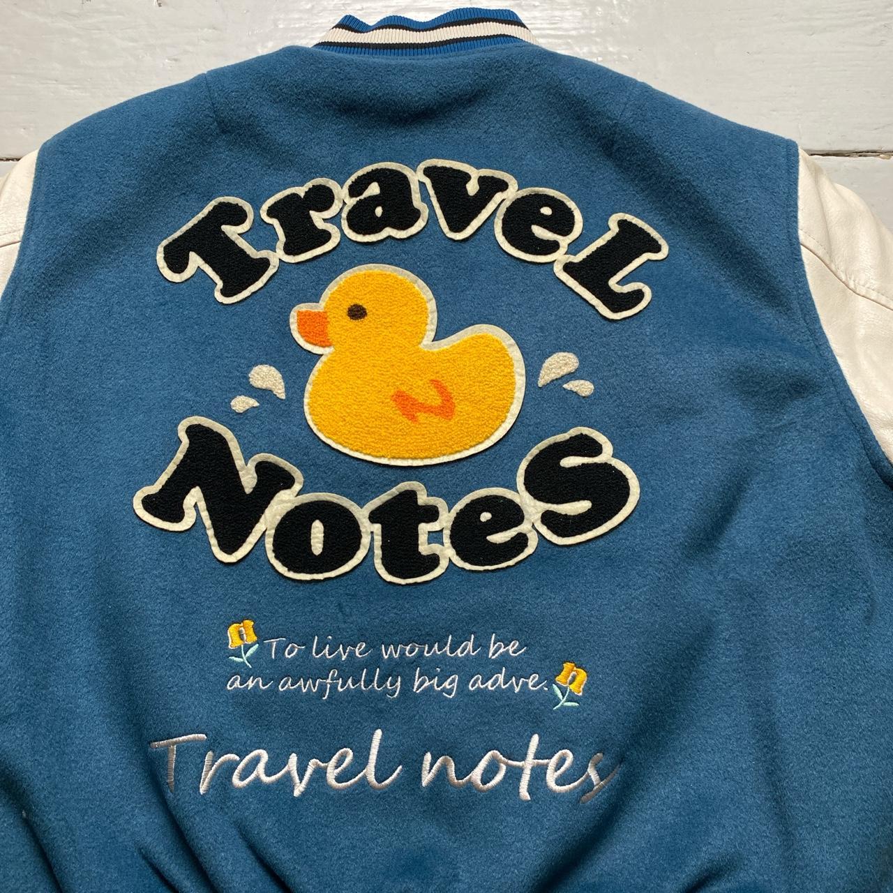 NNOVA Travel Notes Varsity Fleece and Faux Leather Bomber Jacket