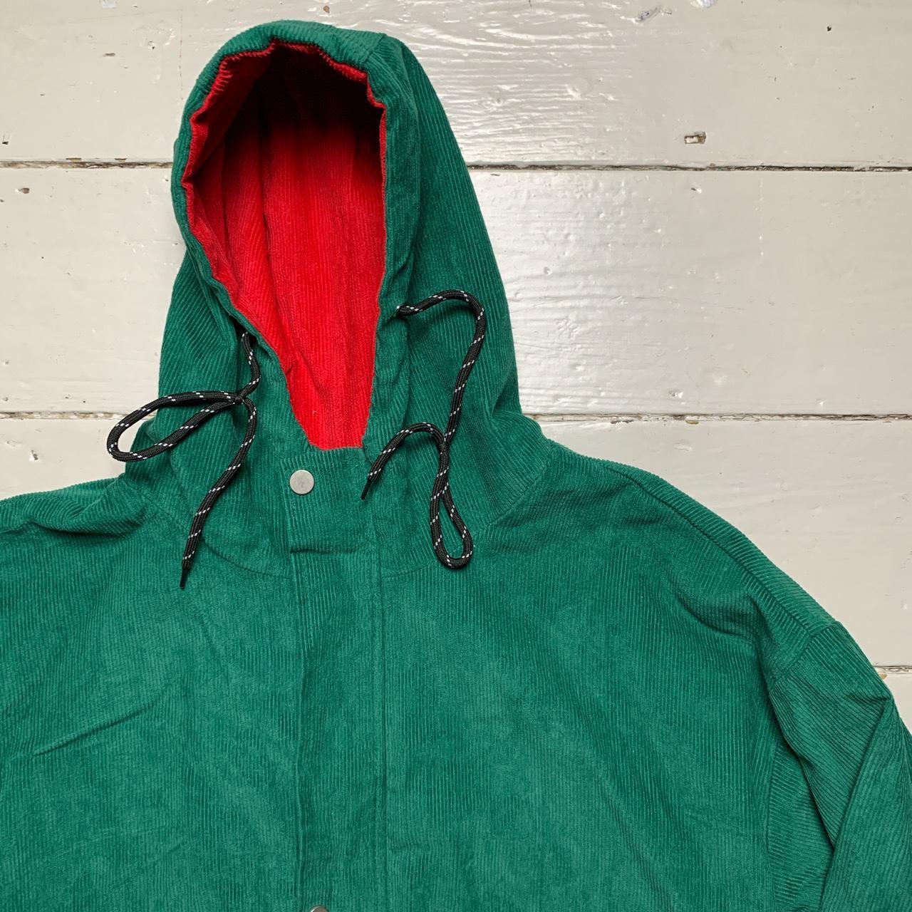 Vintage Corduroy Multi Colour Hoodie Jacket