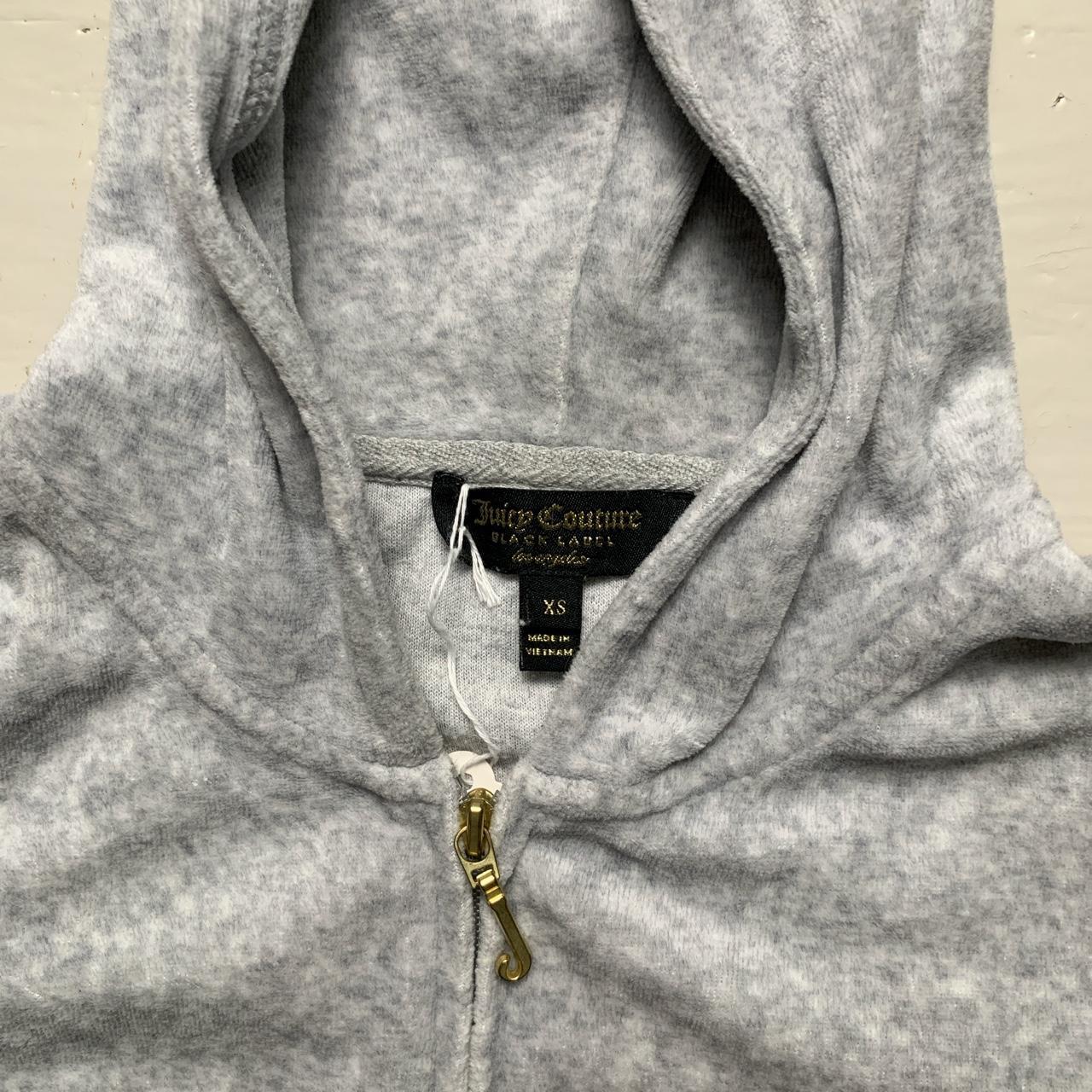 Juicy Couture Grey and Gold Velour Tracksuit (XS/S)