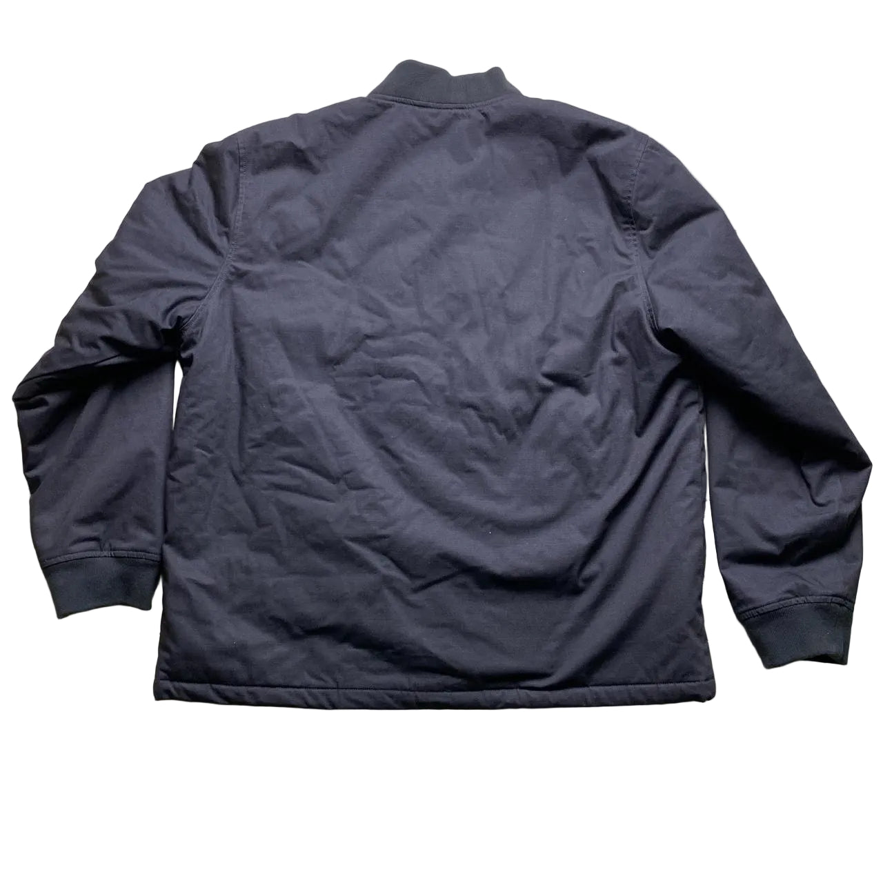 Levis Skateboarding Navy and Brown Sherpa Lining Bomber Jacket (L)