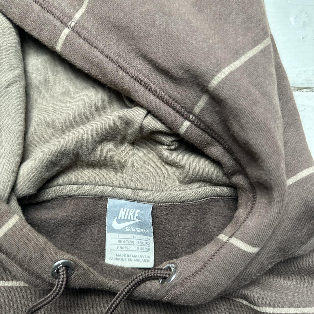 Nike Vintage Brown and Orange Swoosh Hoodie