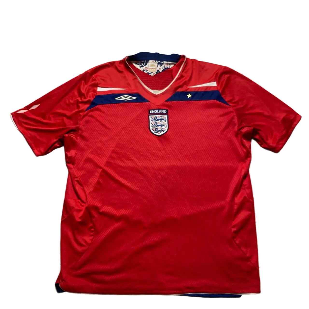 England Vintage Umbro Red Football Jersey 08-10 (2XL)