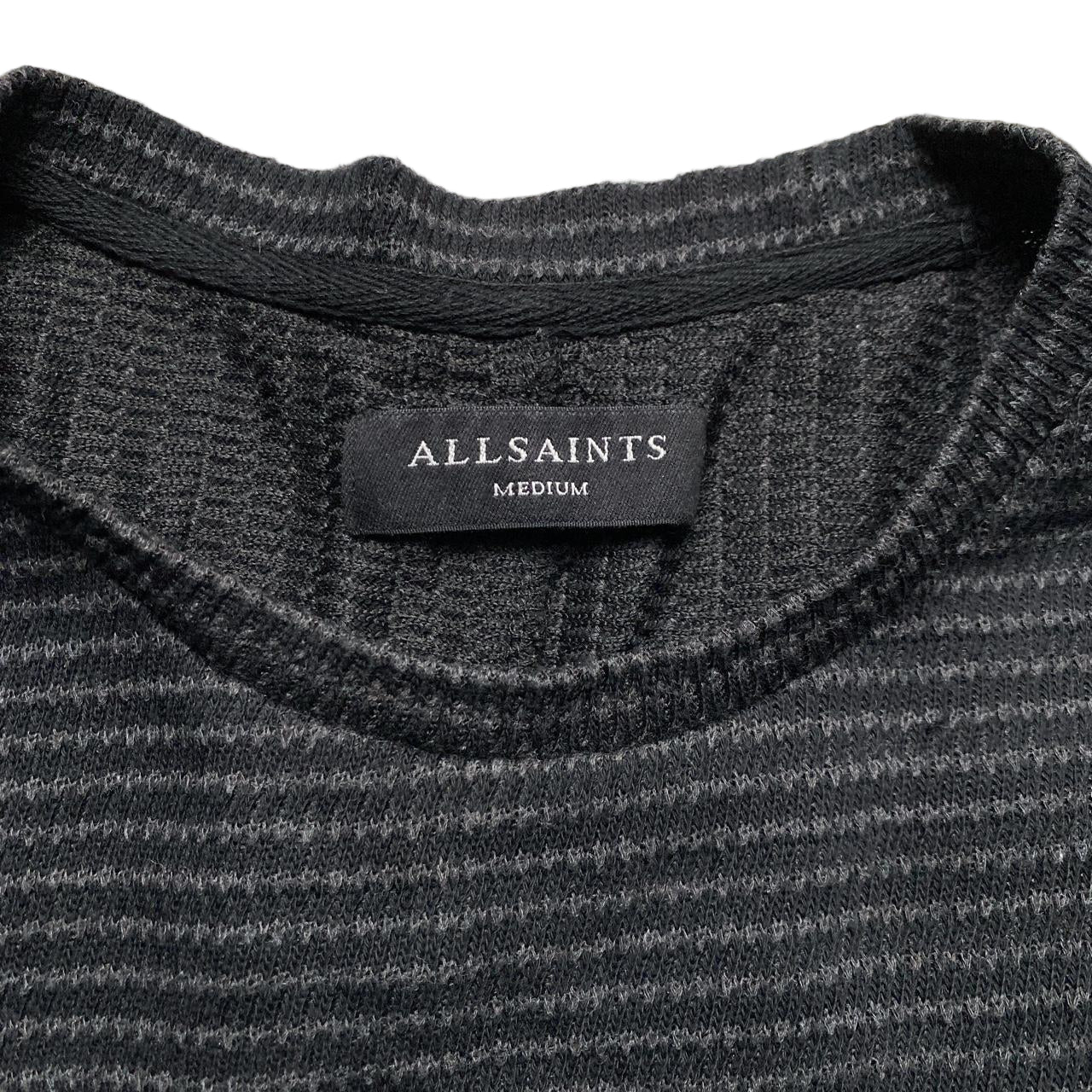 All Saints Black and Grey Jumper (M)