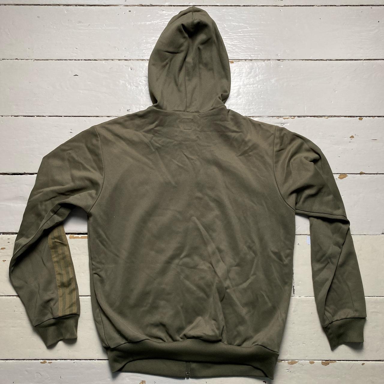Adidas Team Khaki Olive Hooded Tracksuit Jacket