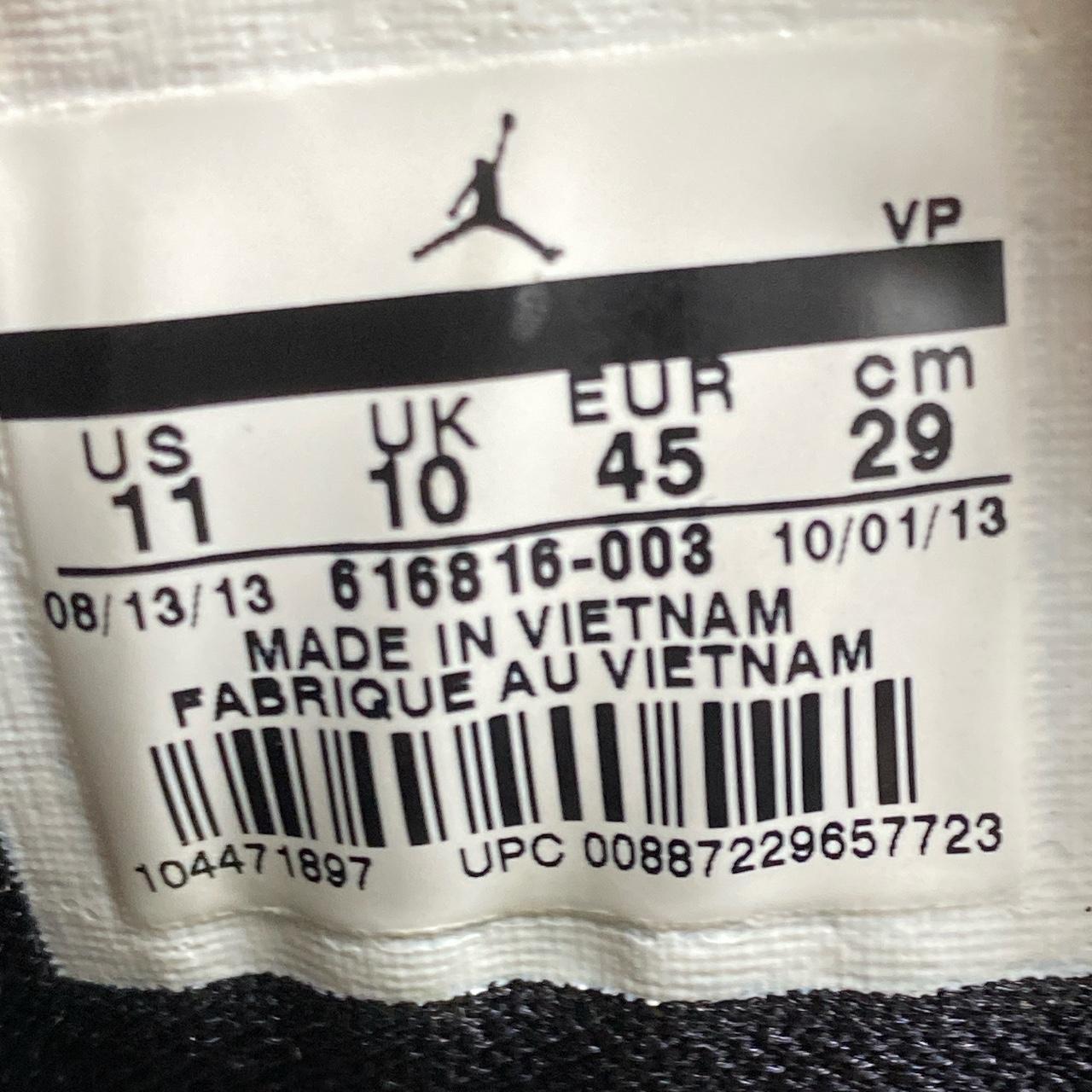 Jordan Flight Black Grey and White (UK 10)