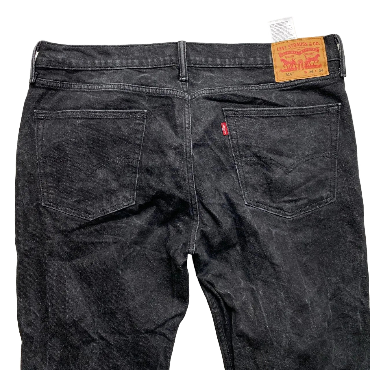 Levis 514 Vintage Stonewashed Jeans (36W)