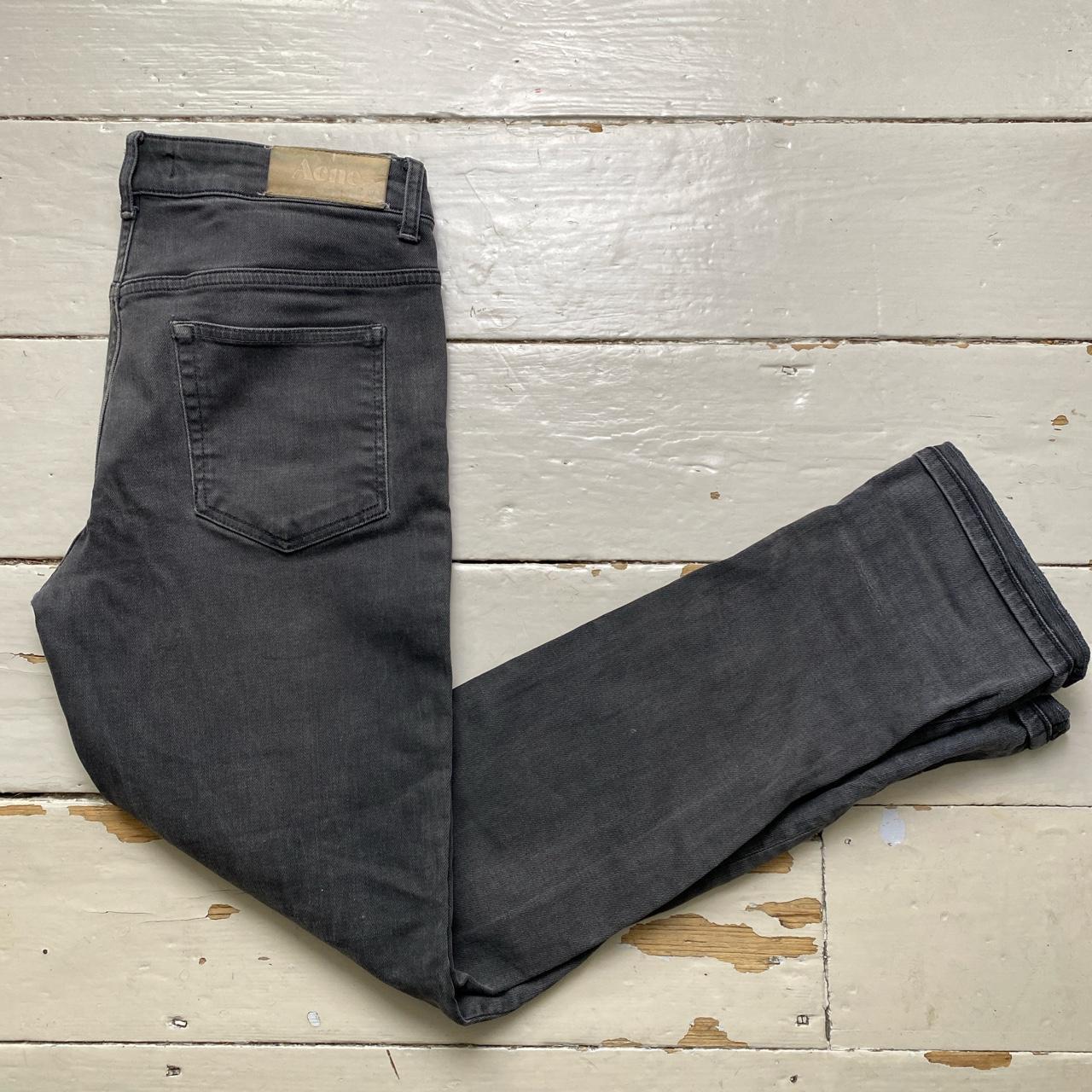 Acne Studios Hex Filter Grey Roll Up Jeans