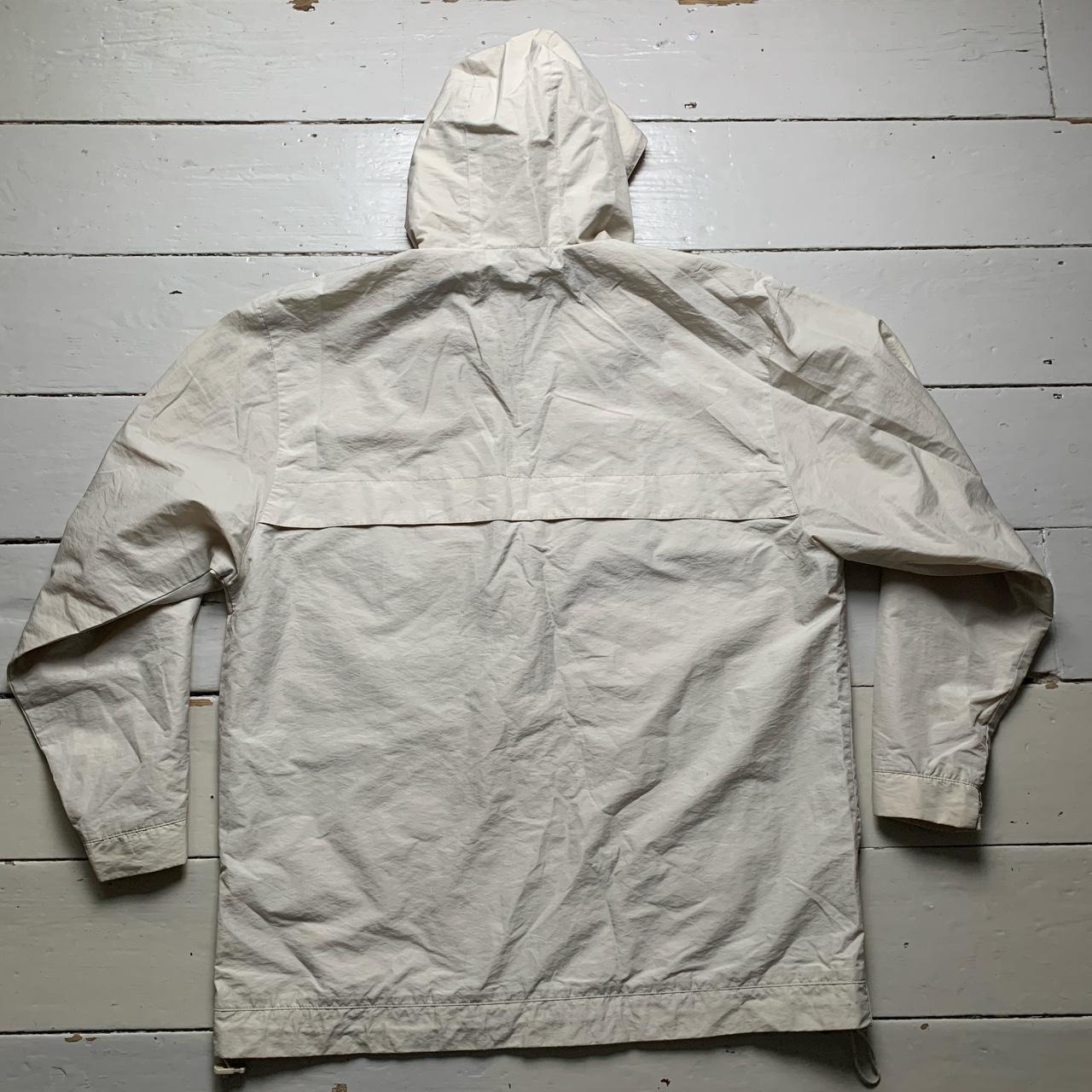 Adidas Vintage Quarter Zip Skidoo Shell Tracksuit Jacket Cream
