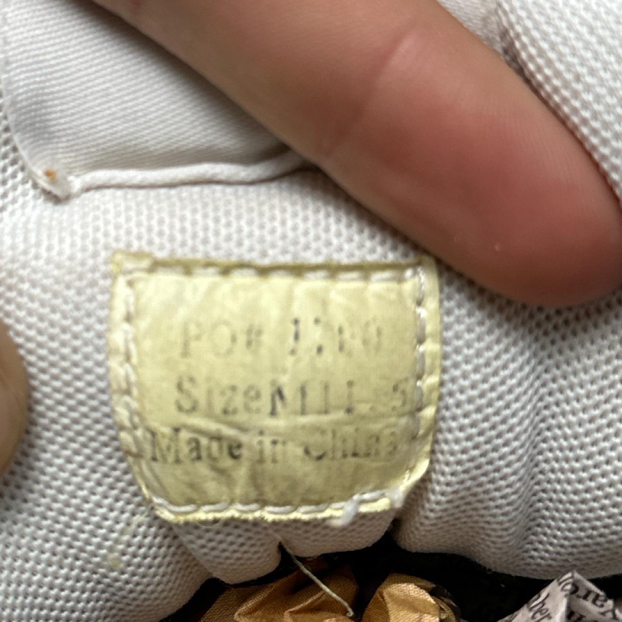 Avirex White and Tan Air Force Style Mid Top Trainers