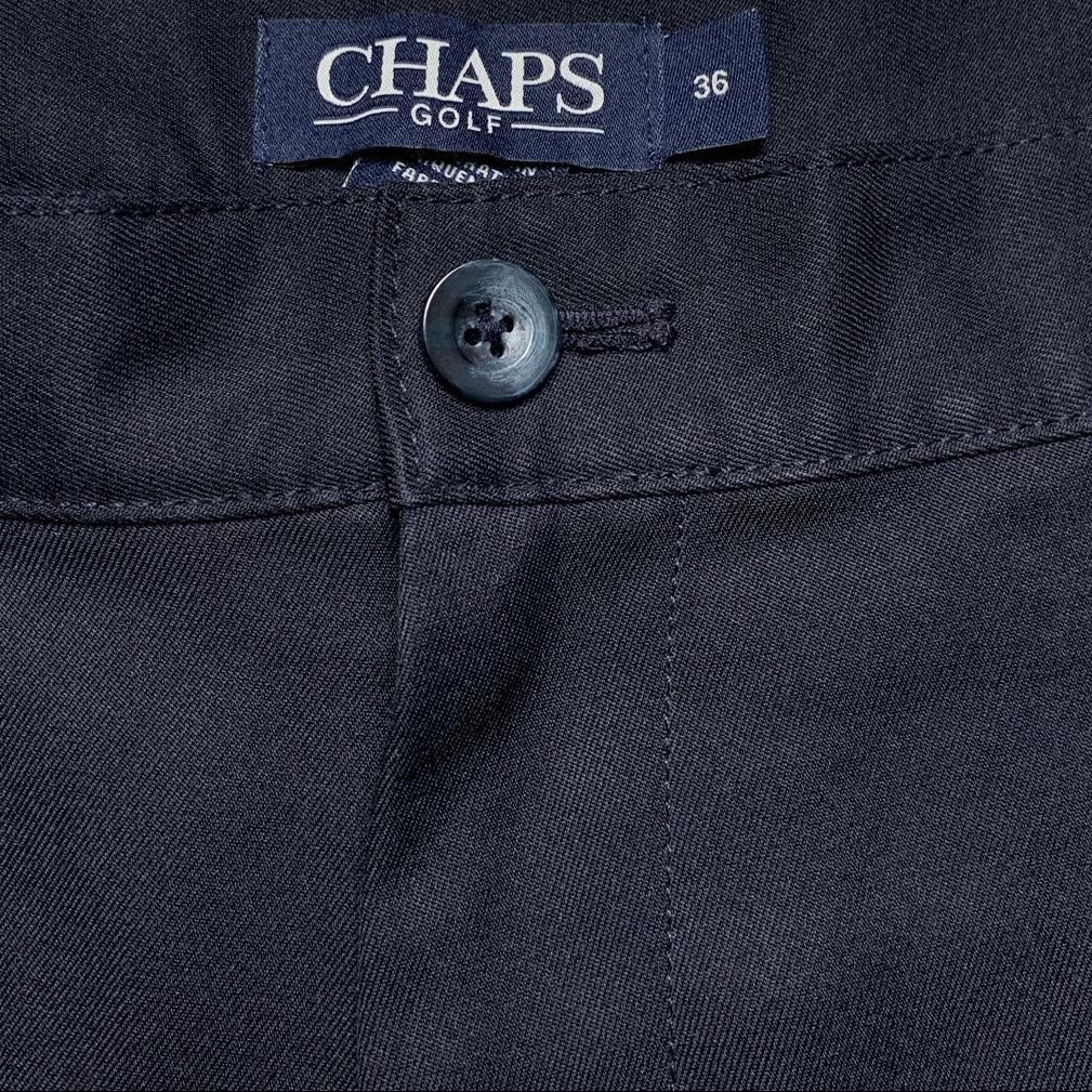 Chaps Vintage Navy Golf Shorts Navy and White (36W)