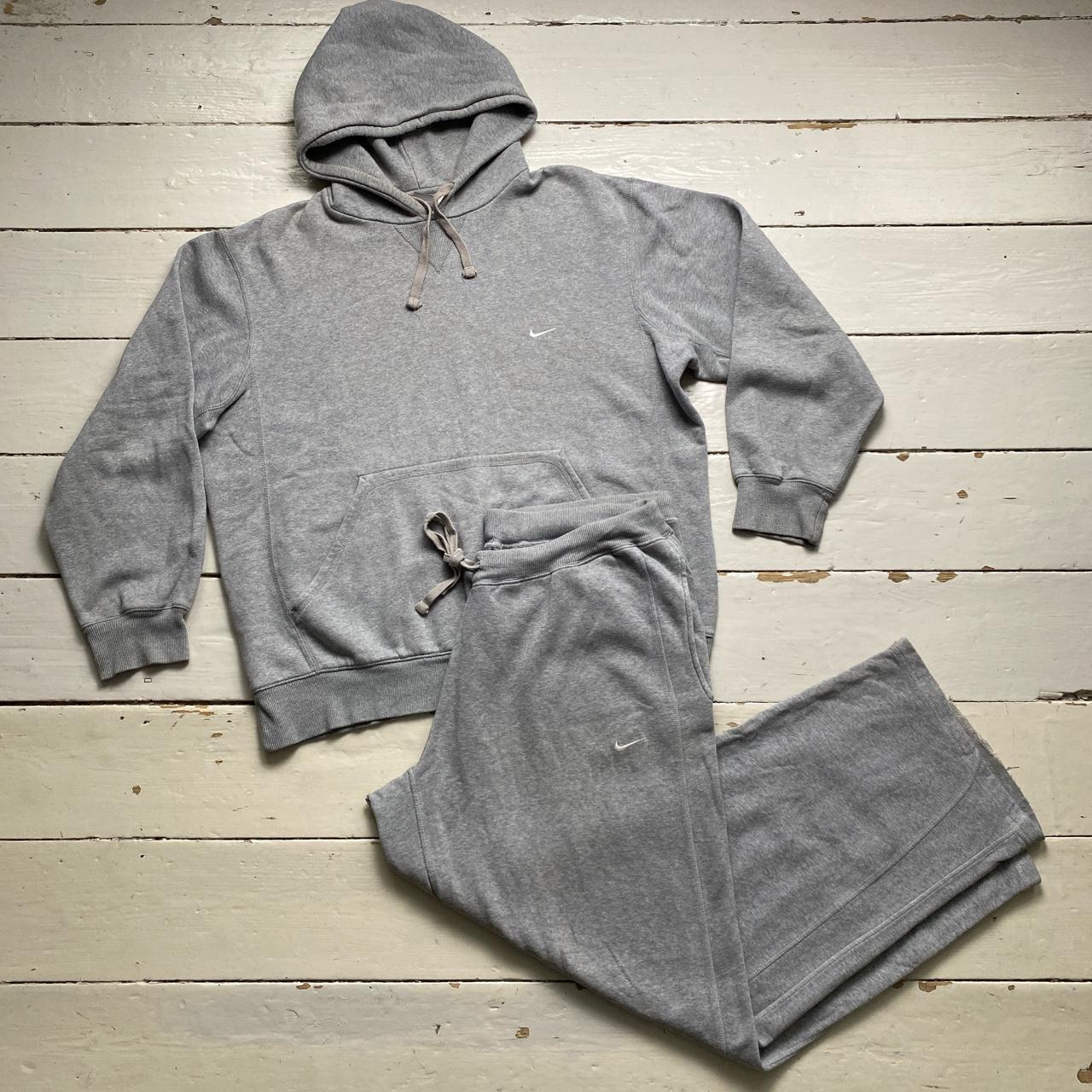 Nike Vintage Grey and White Swoosh Baggy Full Tracksuit
