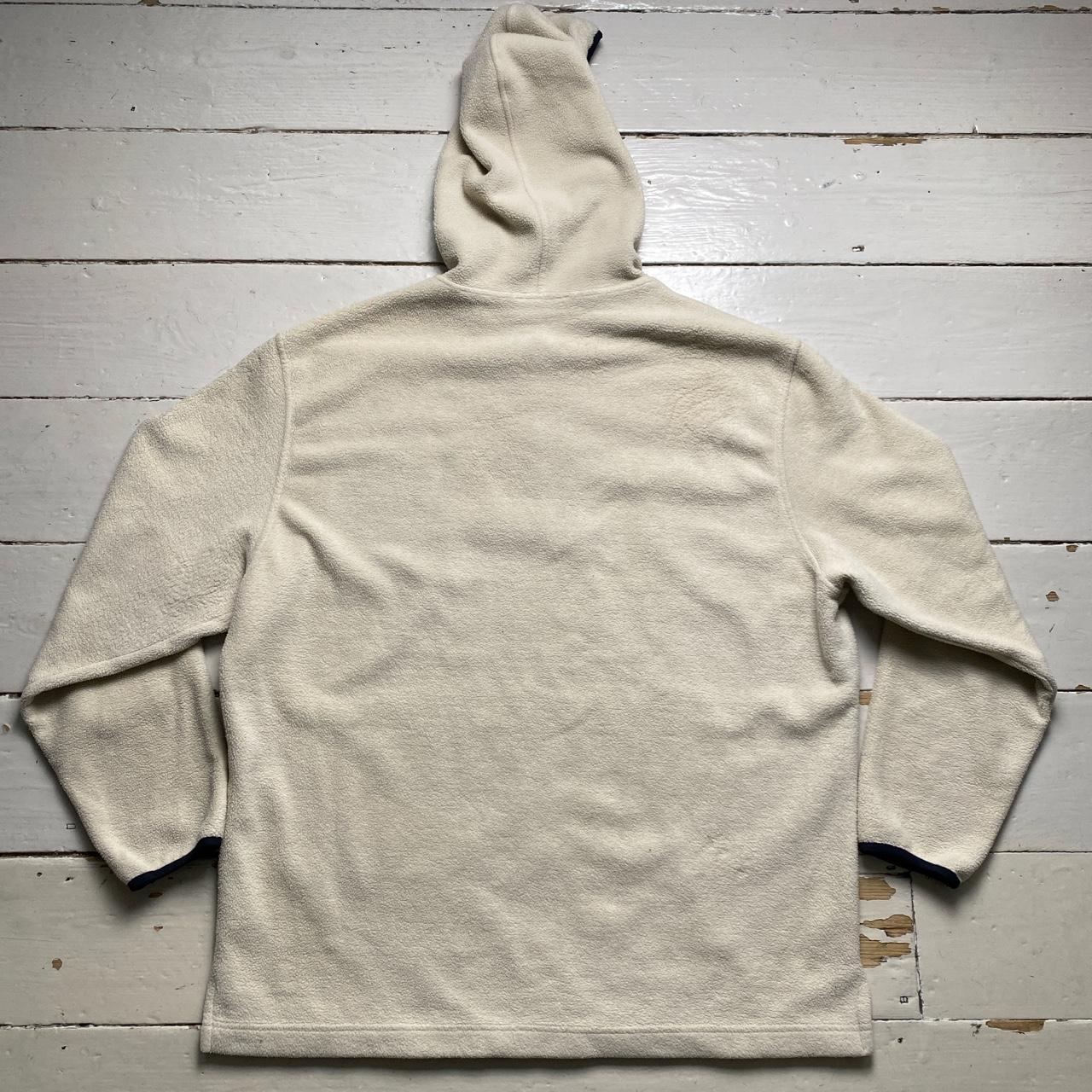 Fila Vintage Teddy Fleece Cream Quarter Zip Hoodie