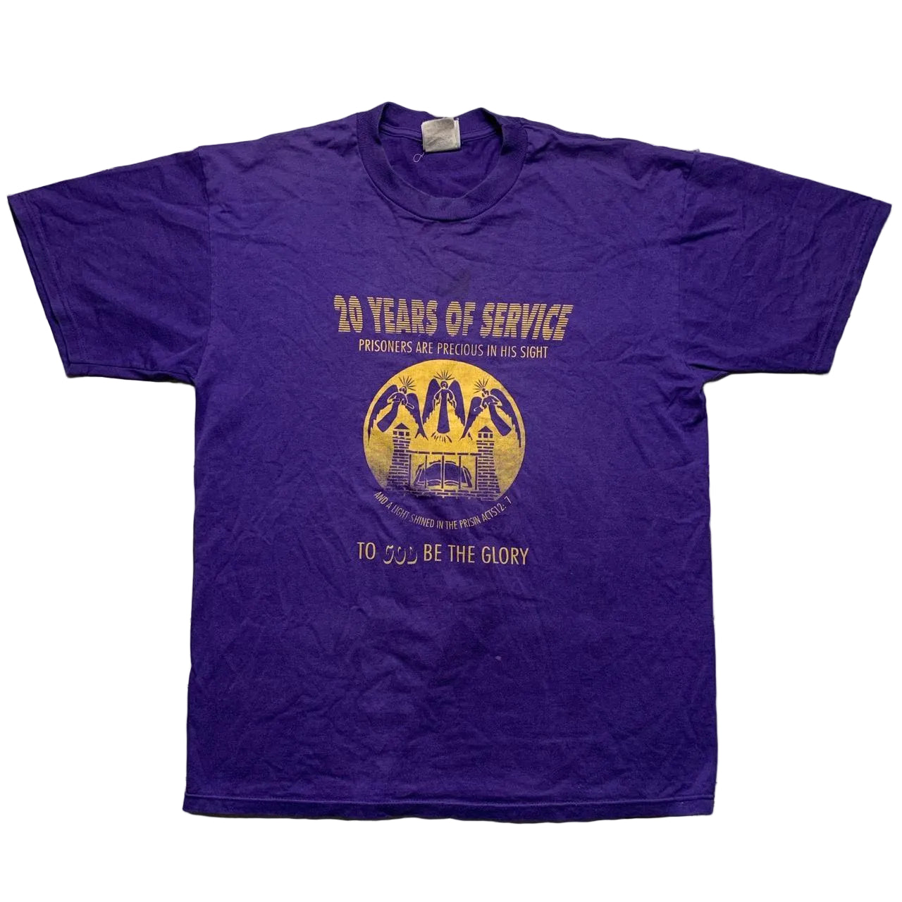 Prison To God Be The Glory Vintage 90’s Purple T Shirt (L)