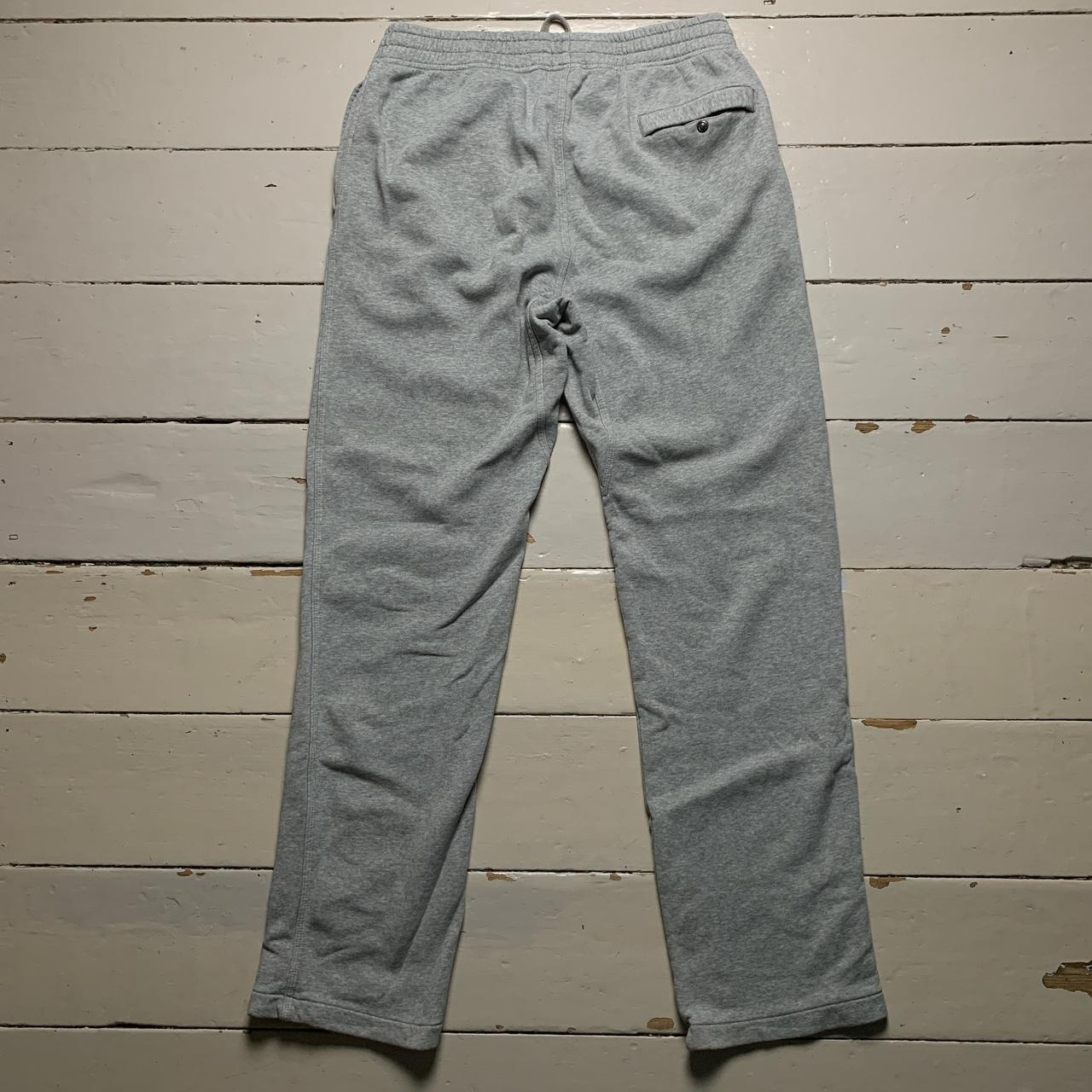 Nike Club Grey and White Baggy Hoodie and Joggers Full Tracksuit