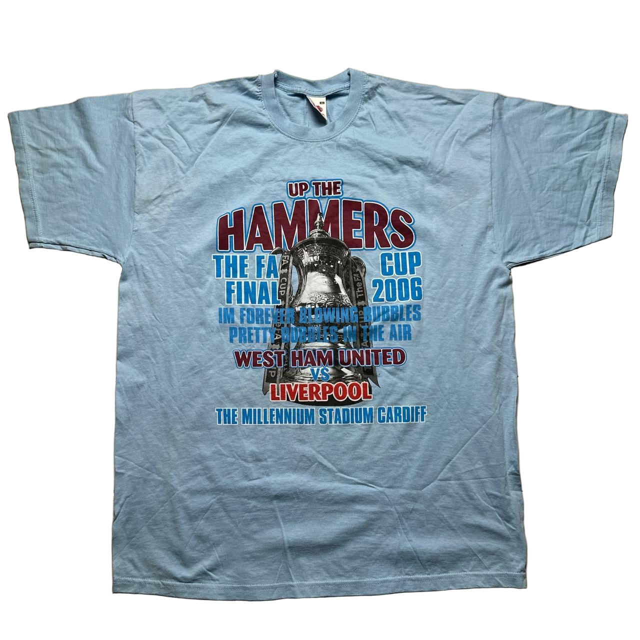 West Ham FA Cup Final 2006 Football Vintage T Shirt (XL)