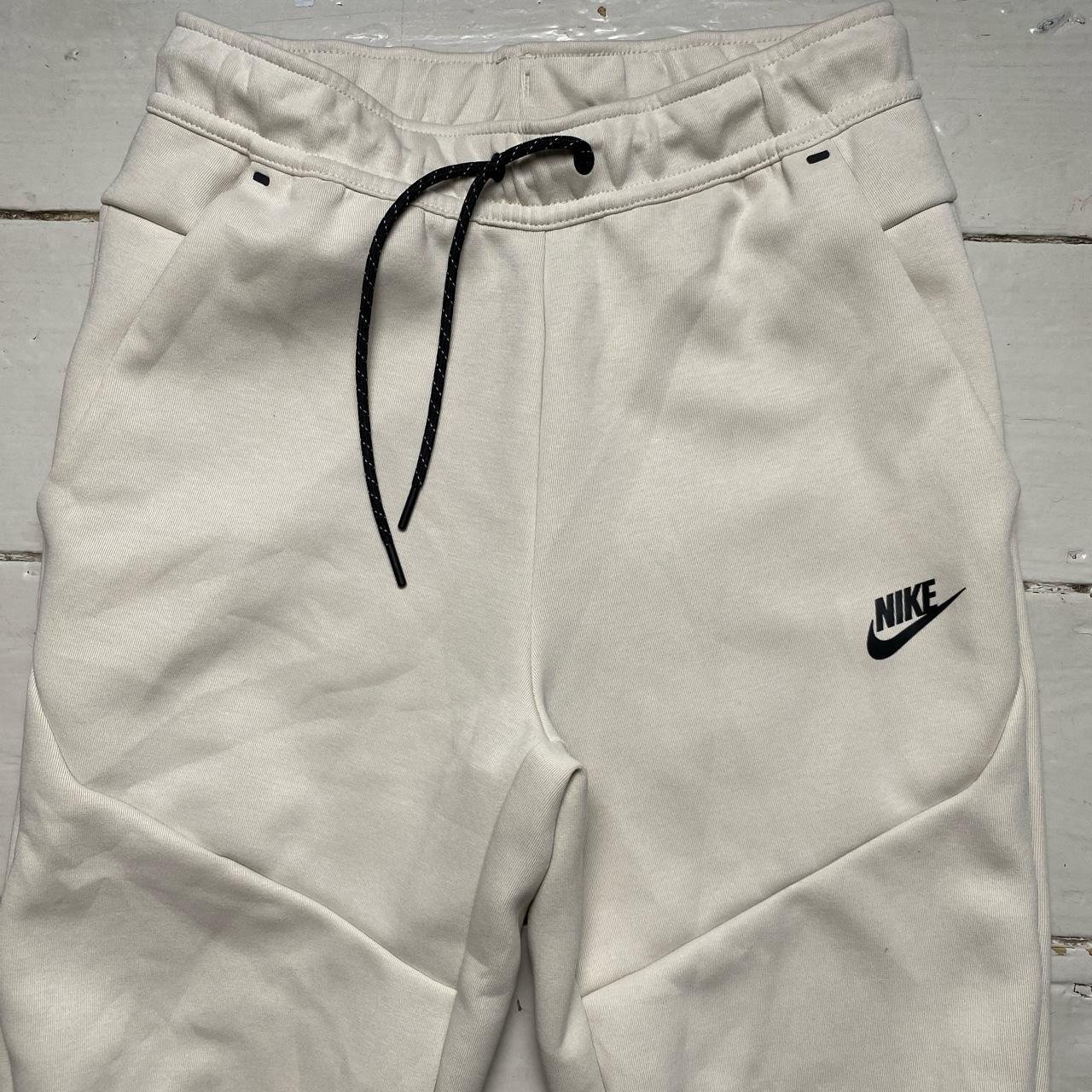 Nike Tech Fleece New Season Cream White Jogger Bottoms