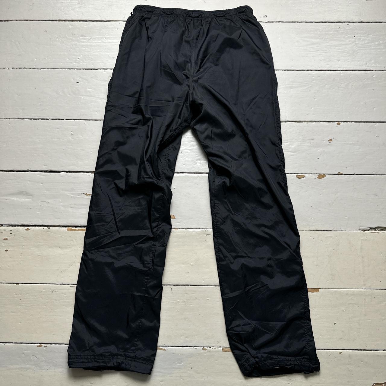 Nike Multi Swoosh Shell Baggy Track Pant Black and White Bottoms